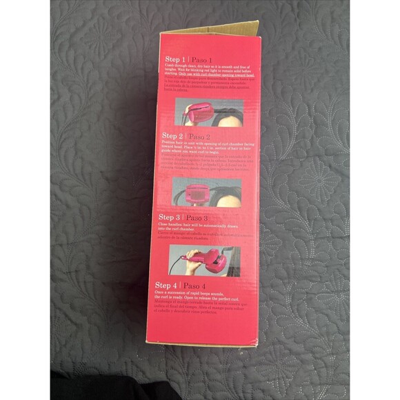 Conair Fashion Curl 3/4" Tourmaline Ceramic 2 Temp Hair Curling Iron Pink CD213 - Picture 4 of 11